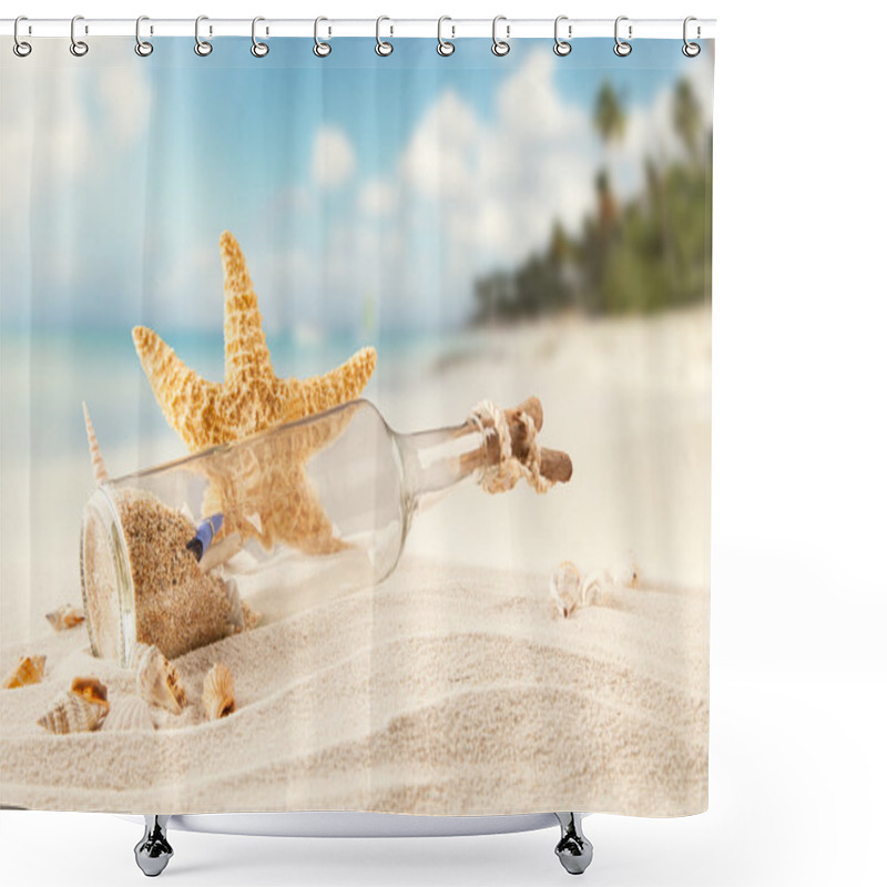 Personality  Sandy Beach Shower Curtains