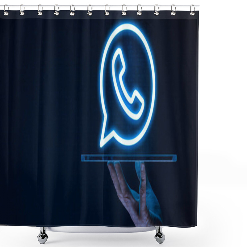 Personality  WhatsApp Is A Widely-used Messaging Application That Enables Users To Communicate Through Text Messages, Voice Calls, Video Calls, And Multimedia Sharing Over The Internet Shower Curtains