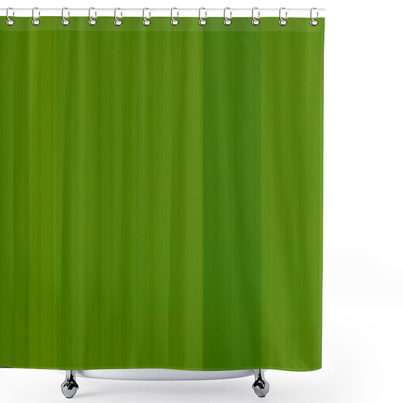 Personality  Green Striped Seamless Wallpaper. Shower Curtains