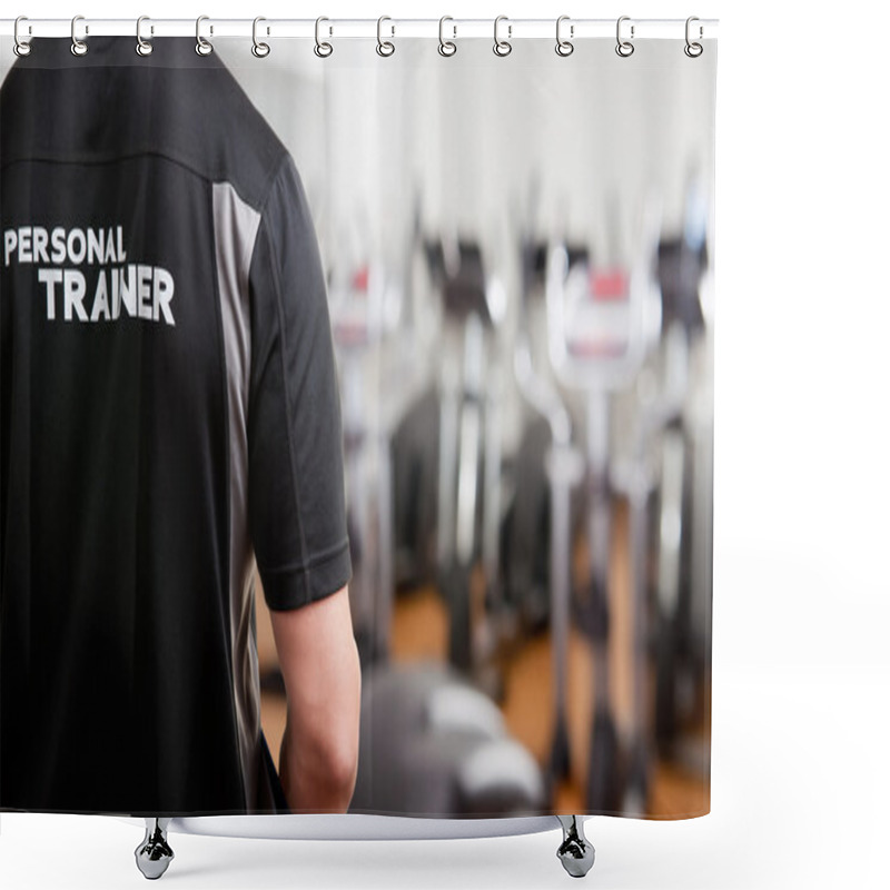 Personality  Personal Trainer At The Gym Shower Curtains