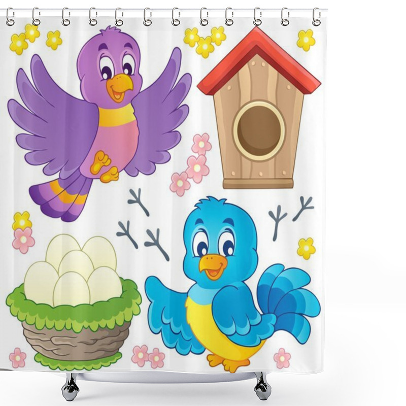 Personality  Bird Theme Image 9 Shower Curtains