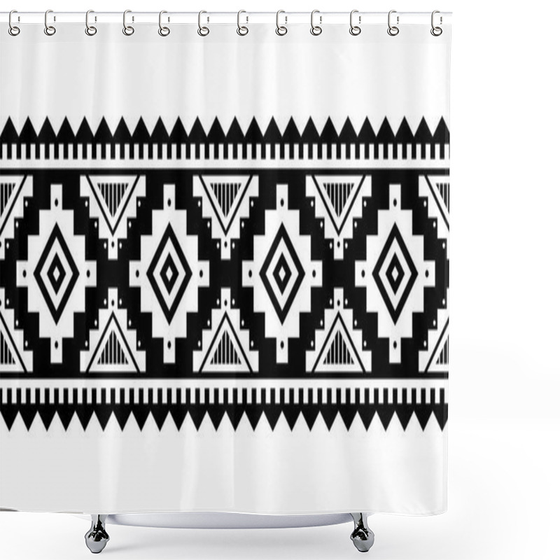 Personality  Aztec Style Vector Ornament.  Shower Curtains