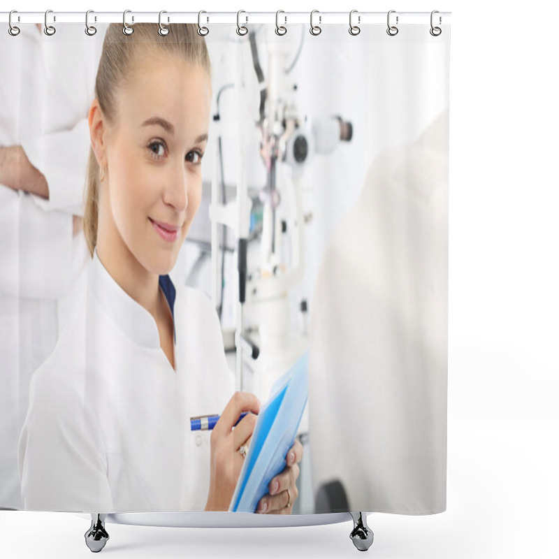 Personality  Ophthalmologist. Shower Curtains