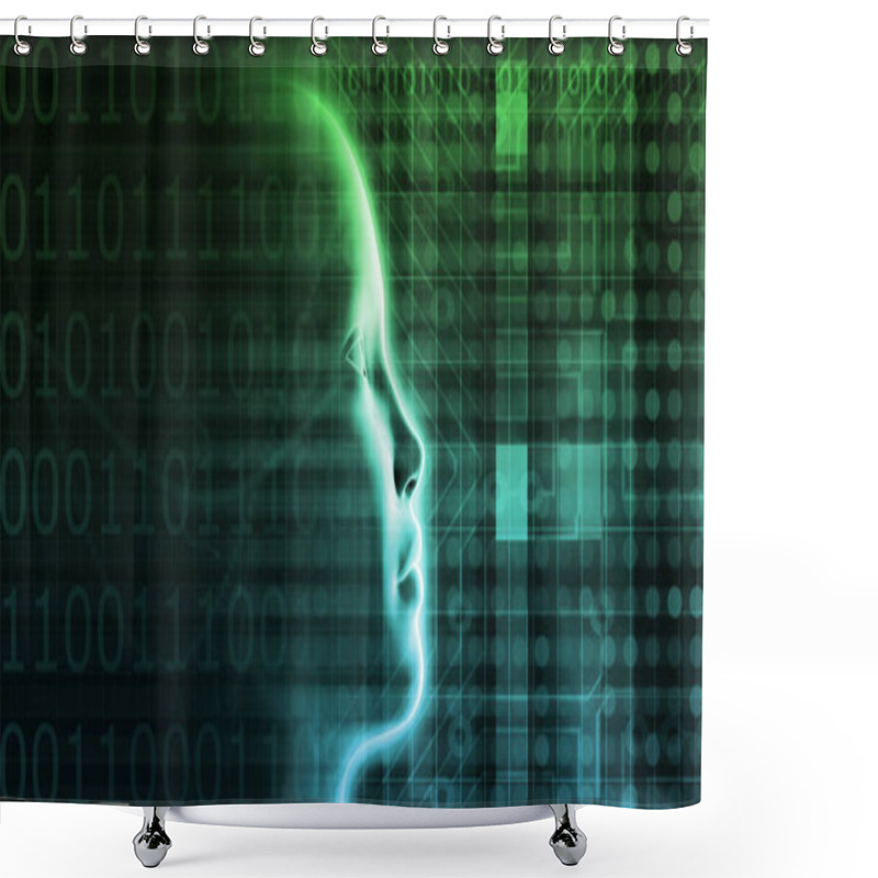 Personality  Deep Learning Machine Shower Curtains