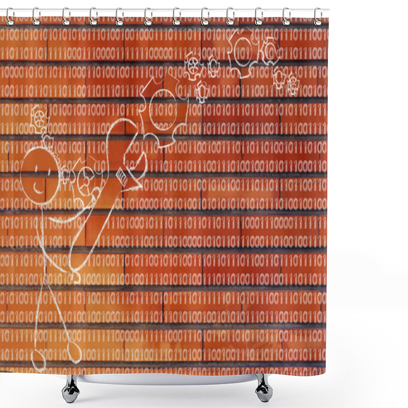 Personality  Concept Of Information Technology Professions Shower Curtains