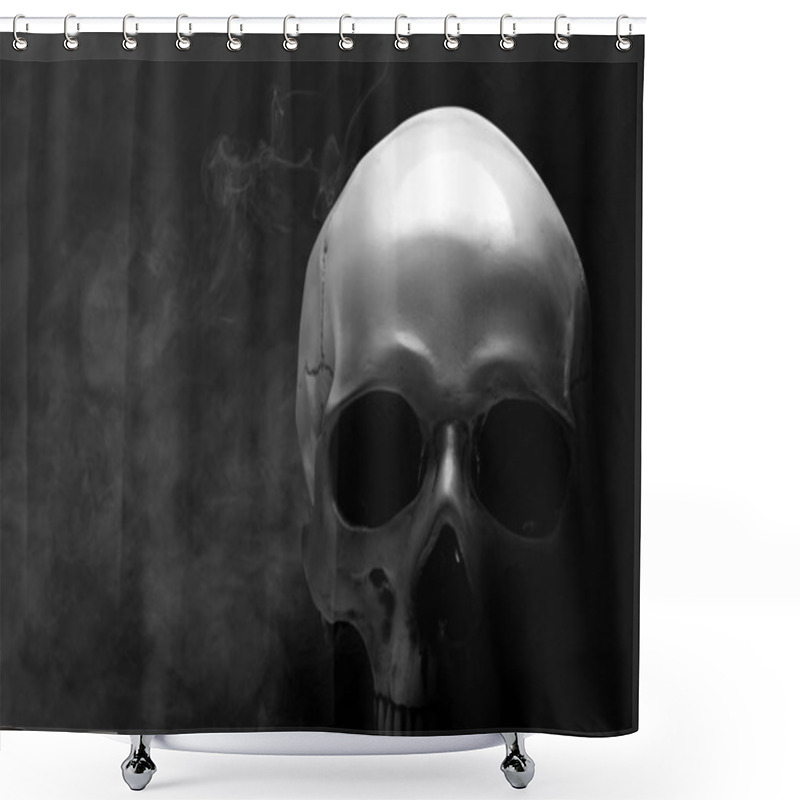 Personality  Human Skull Shower Curtains