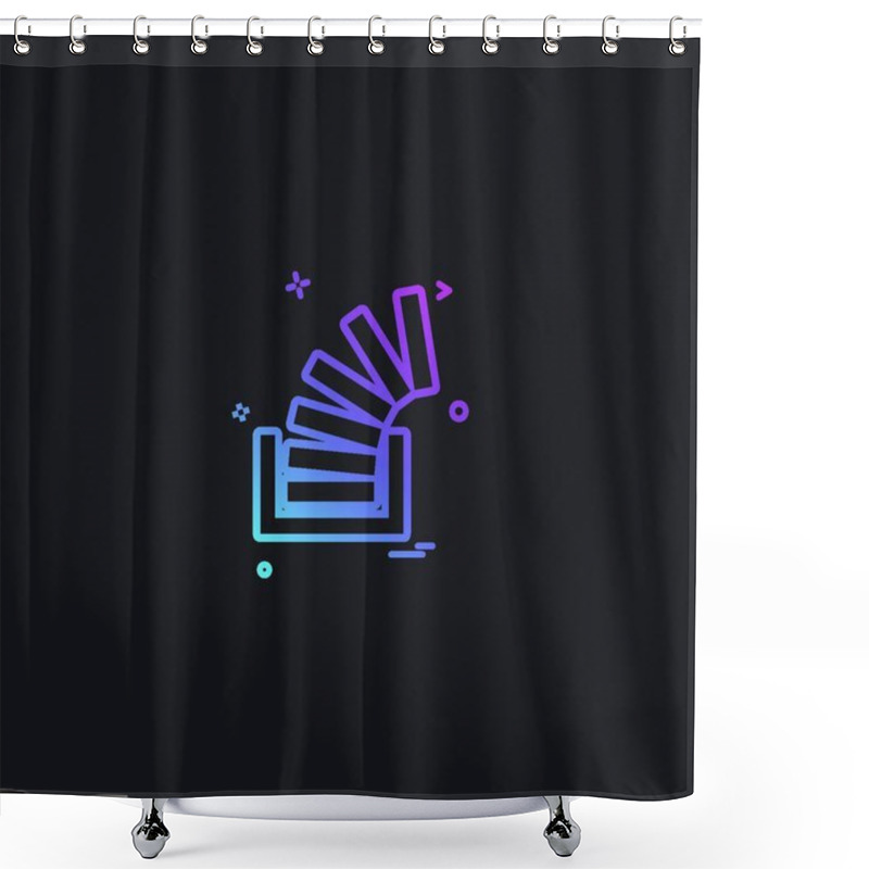 Personality  Vector Icon, Copy Space Shower Curtains