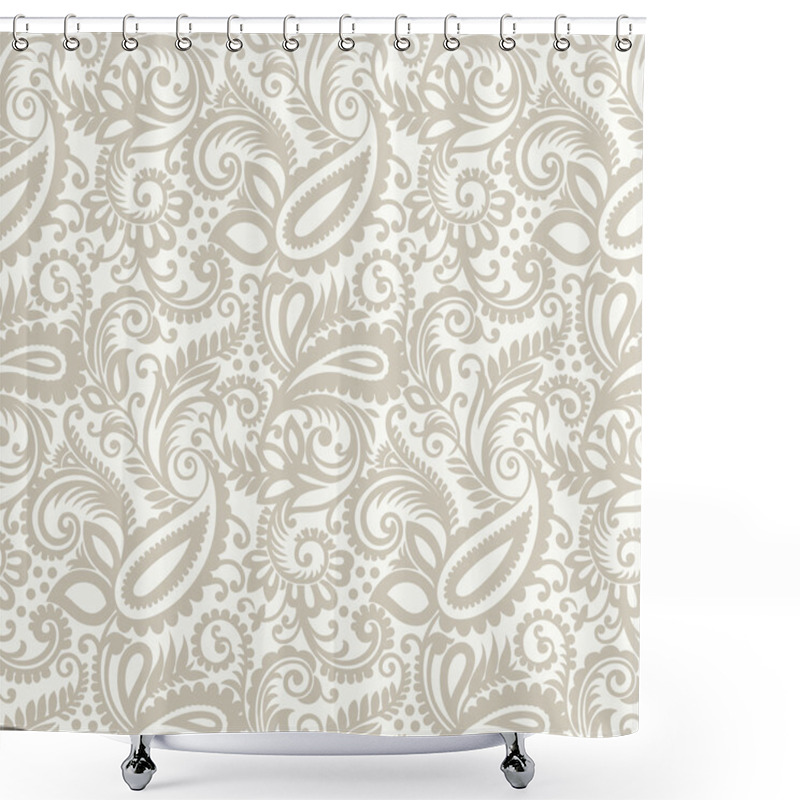 Personality  Seamless Paisley Background Shower Curtains