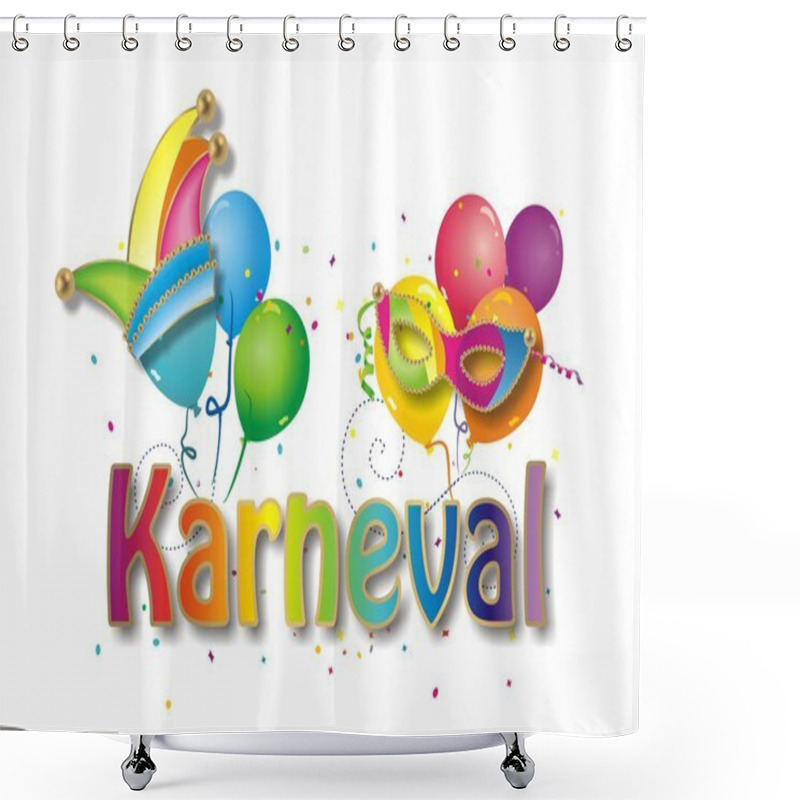 Personality  Carnival Background Shower Curtains