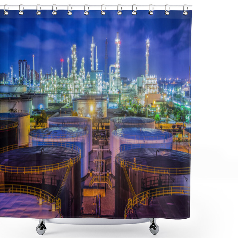 Personality  Oil Refinary Industry Shower Curtains