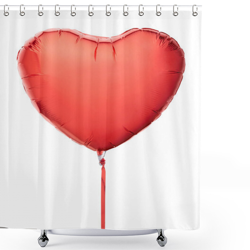 Personality  Red Heart Balloon Shower Curtains