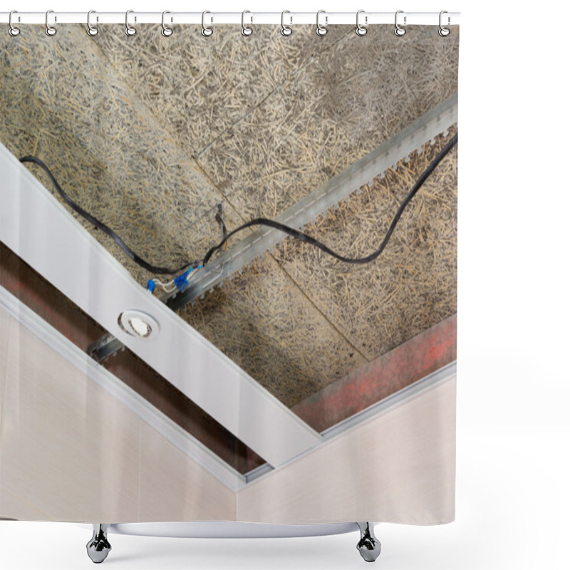 Personality  Fiber Mat And Suspended Ceilings And Electrical Wiring Shower Curtains