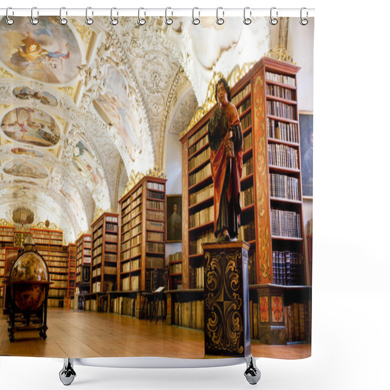 Personality  Plurality Of Stacks Of Books In Ancient Library Shower Curtains