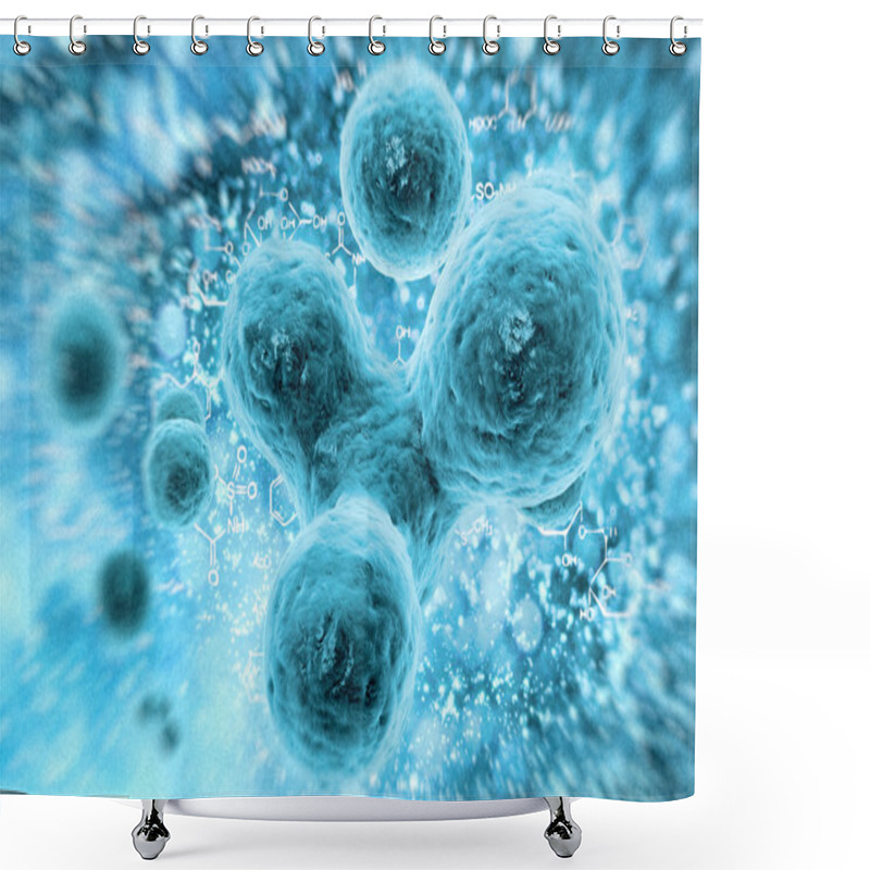 Personality  Bacteria Or Cell Shower Curtains