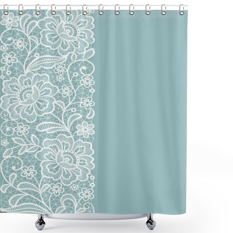 Personality  Template Frame  Design For Greeting Lace Card Shower Curtains