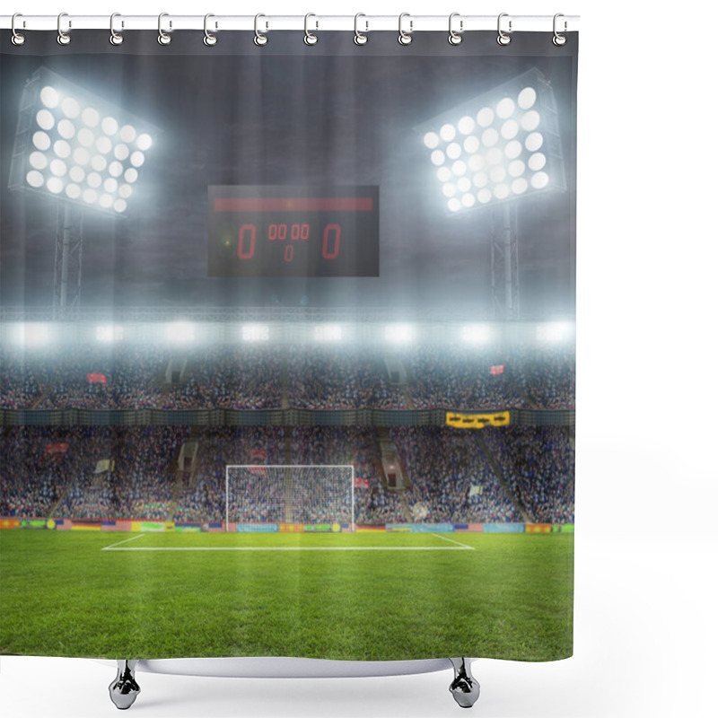 Personality  Stadium With Fans Shower Curtains