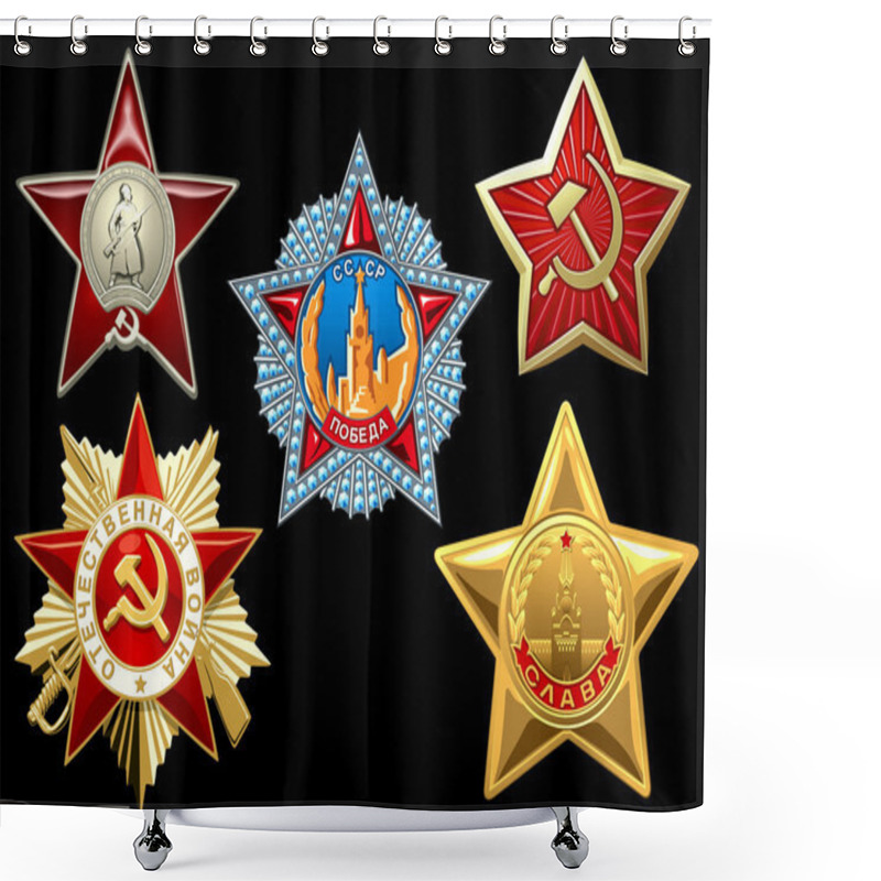 Personality  Military Awards Shower Curtains