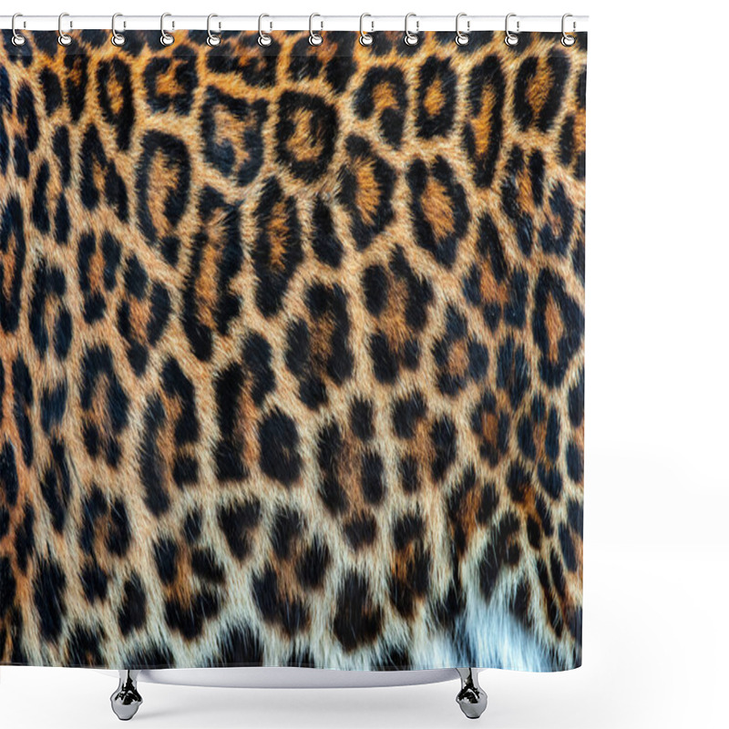 Personality  Real Skin Texture Of Leopard Shower Curtains