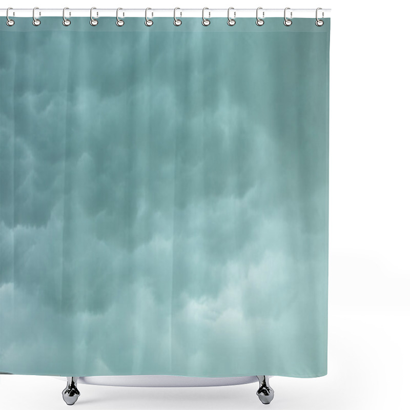 Personality  Stormy Clouds On The Sky Shower Curtains