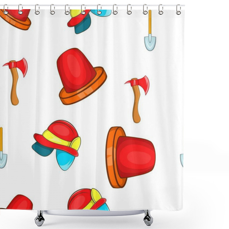 Personality  Protection From Fire Pattern, Cartoon Style Shower Curtains