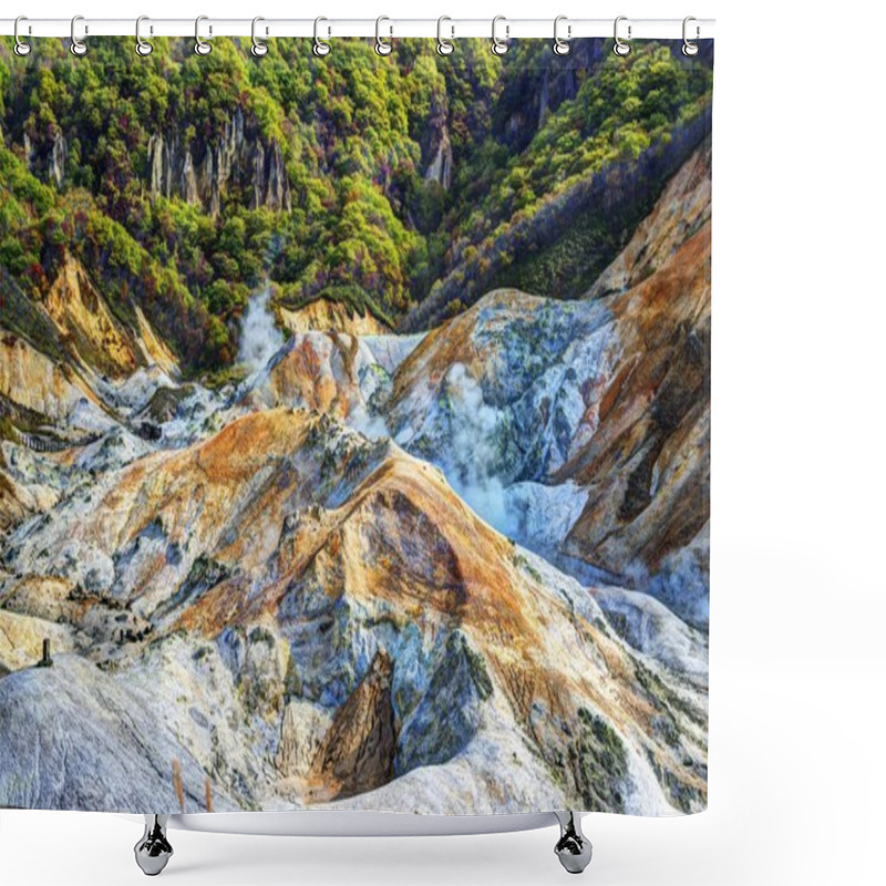 Personality  Hell Valley In Northern Japan Shower Curtains