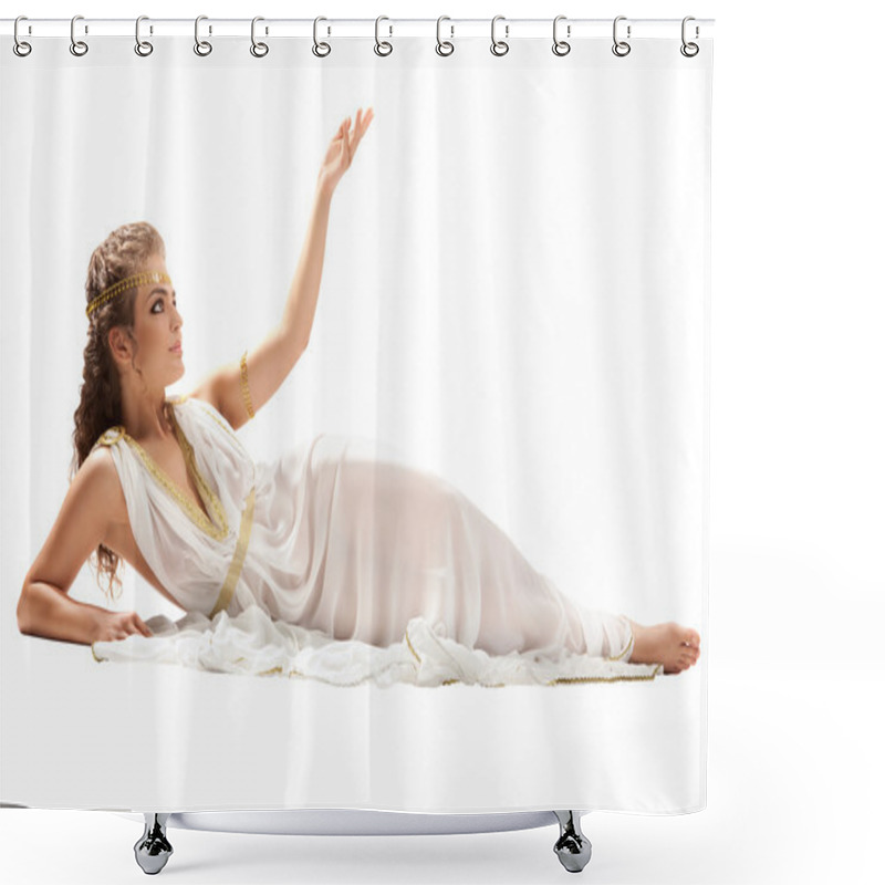 Personality  Classical Greek Goddess In Tunic  Shower Curtains