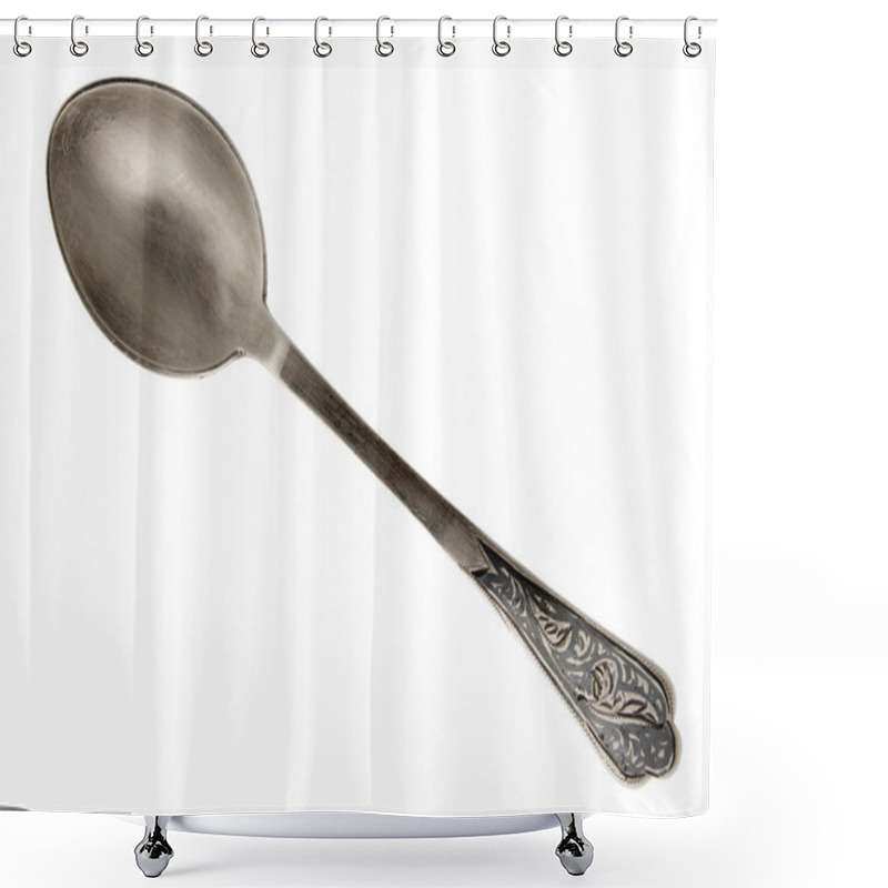 Personality  Spoon Silver Shower Curtains