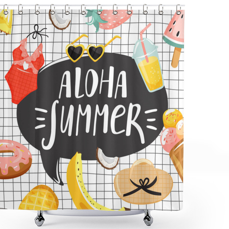 Personality  Summer Greeting Card. Stylish Typography Slogan Design 