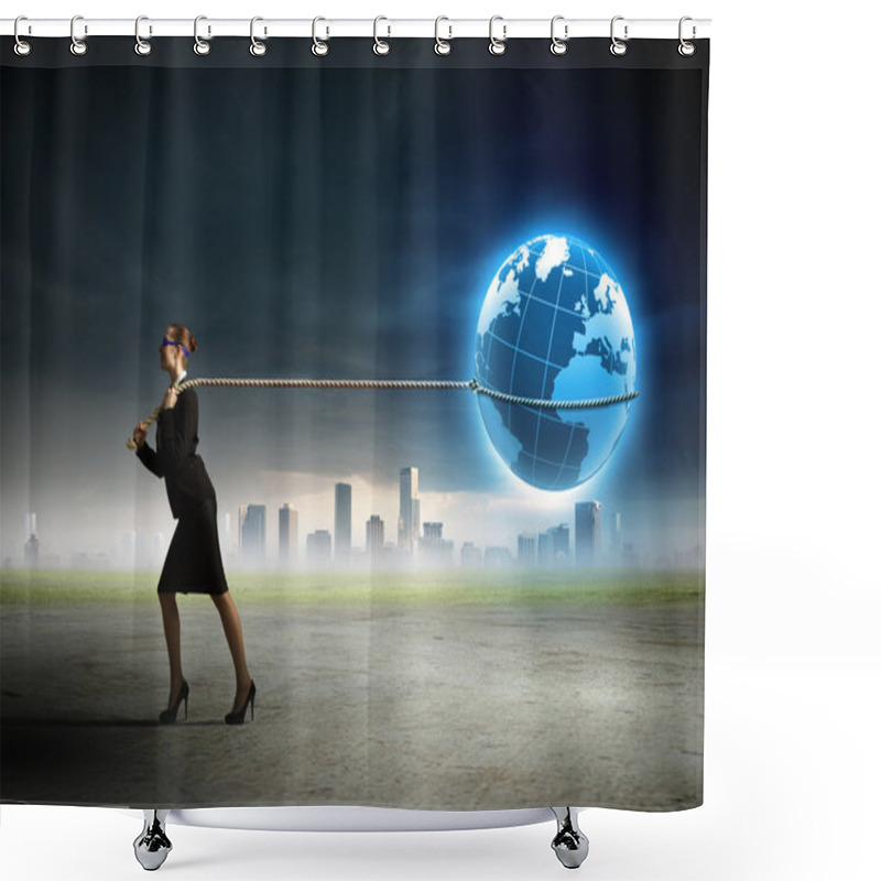 Personality  Save Our Planet Shower Curtains