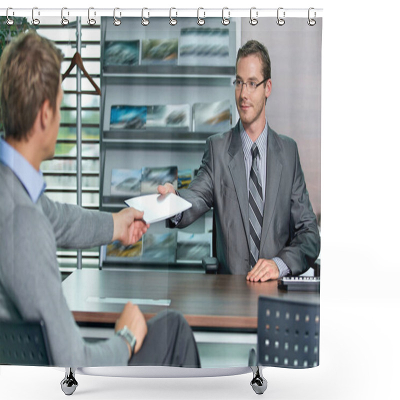 Personality  Car Salesperson And Businessman Shower Curtains