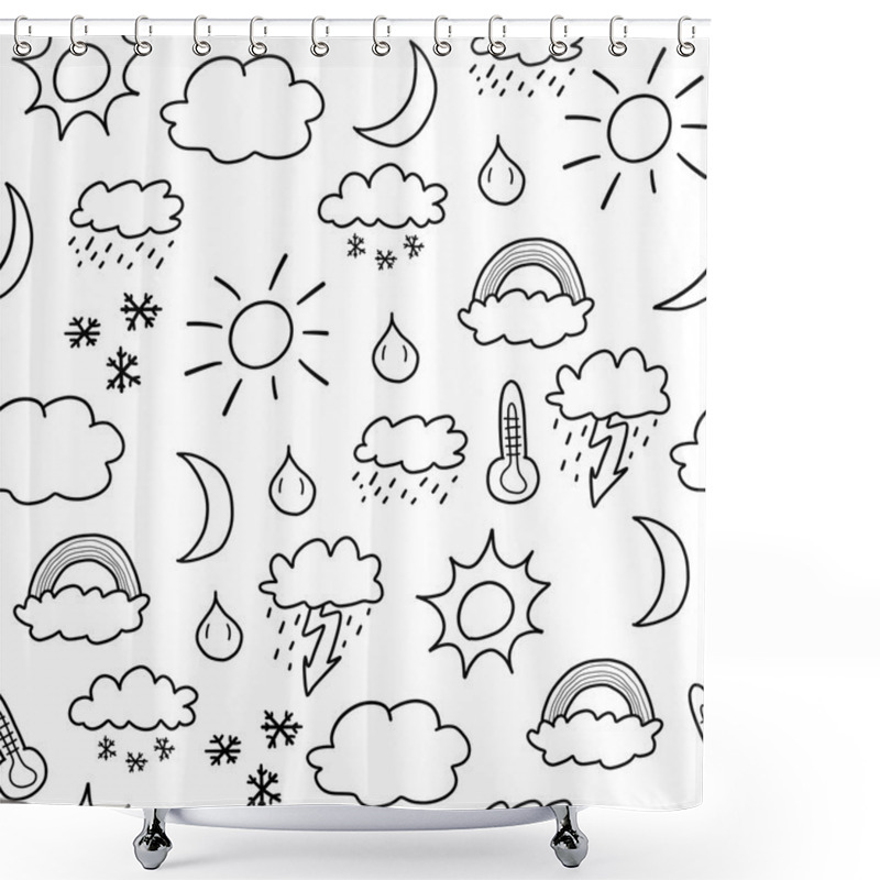 Personality  Weather Background Shower Curtains