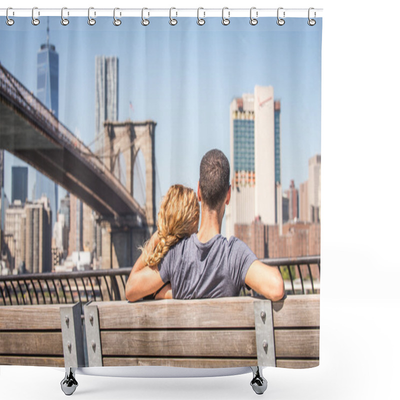 Personality  Couple In Love In New York Shower Curtains