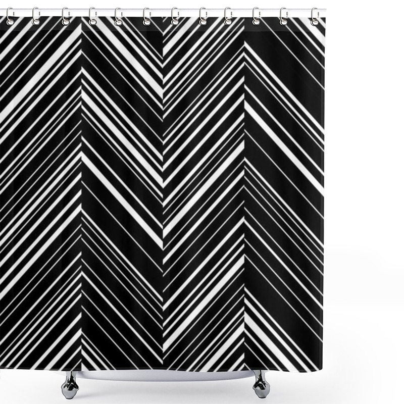 Personality  Seamlees Lines Background Shower Curtains