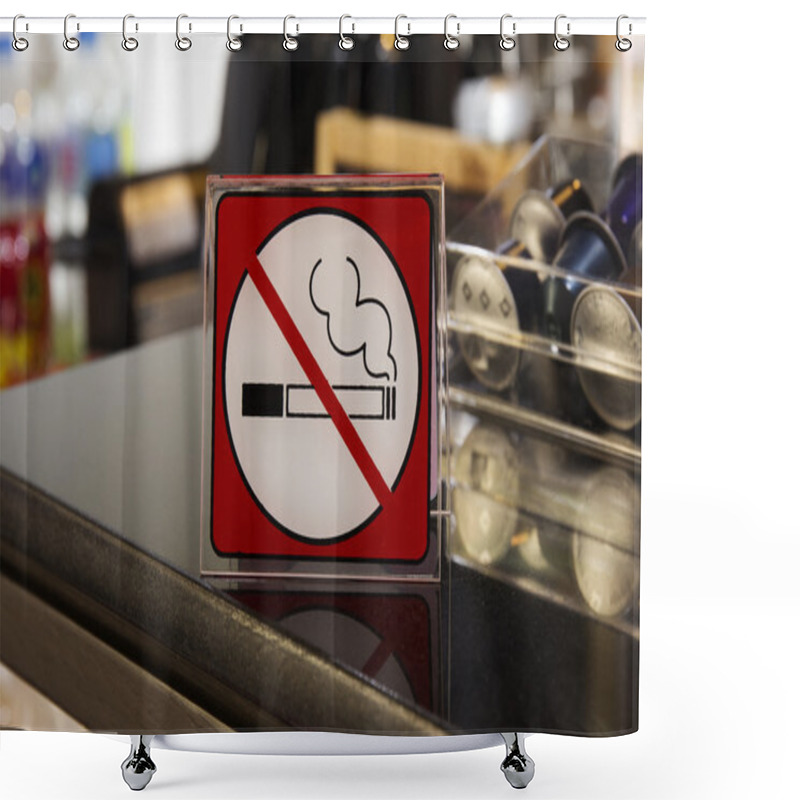 Personality  NO SMOKING SIGN Shower Curtains