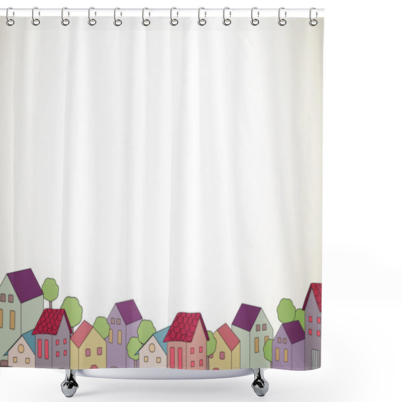 Personality  Decorative Houses Shower Curtains