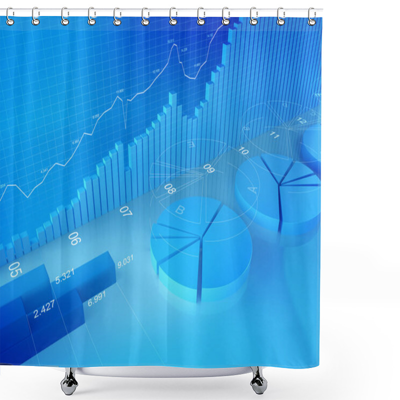 Personality  3D Graph, Diagram, Chart Shower Curtains