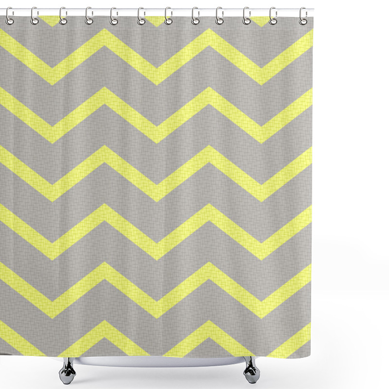 Personality  Seamless Chevron Textured Background Shower Curtains