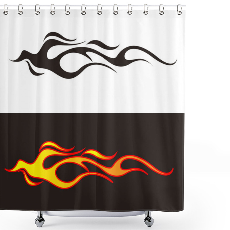 Personality  Car Tattoo Shower Curtains