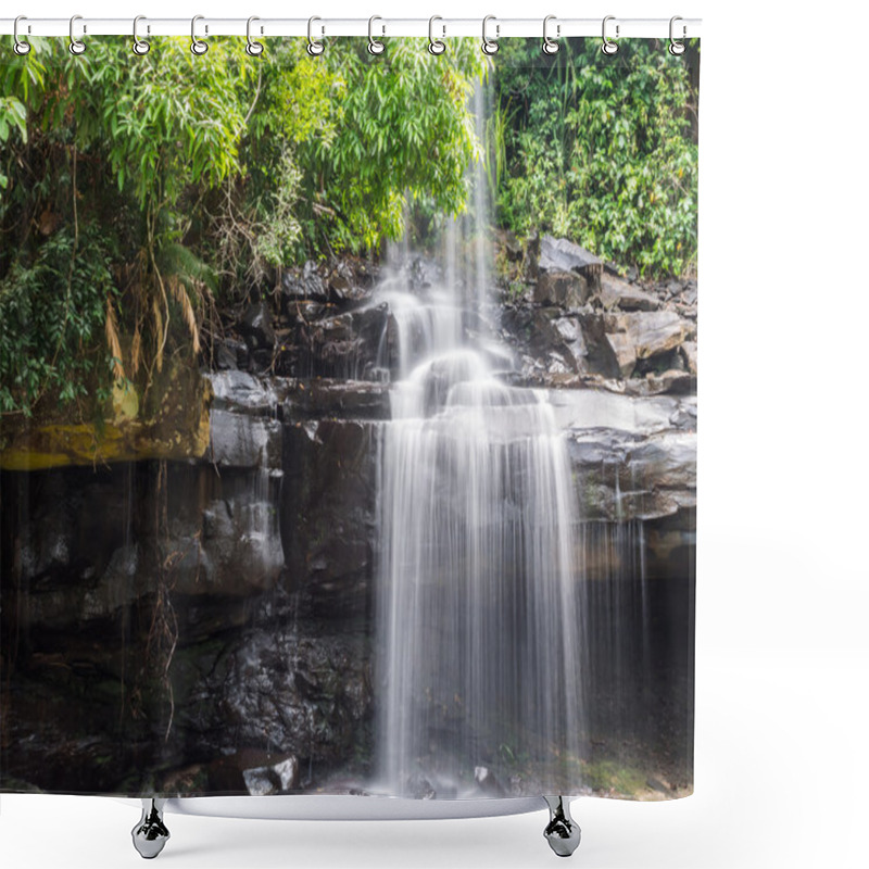 Personality  Little Rainforest Waterfall At Koh Kood Shower Curtains