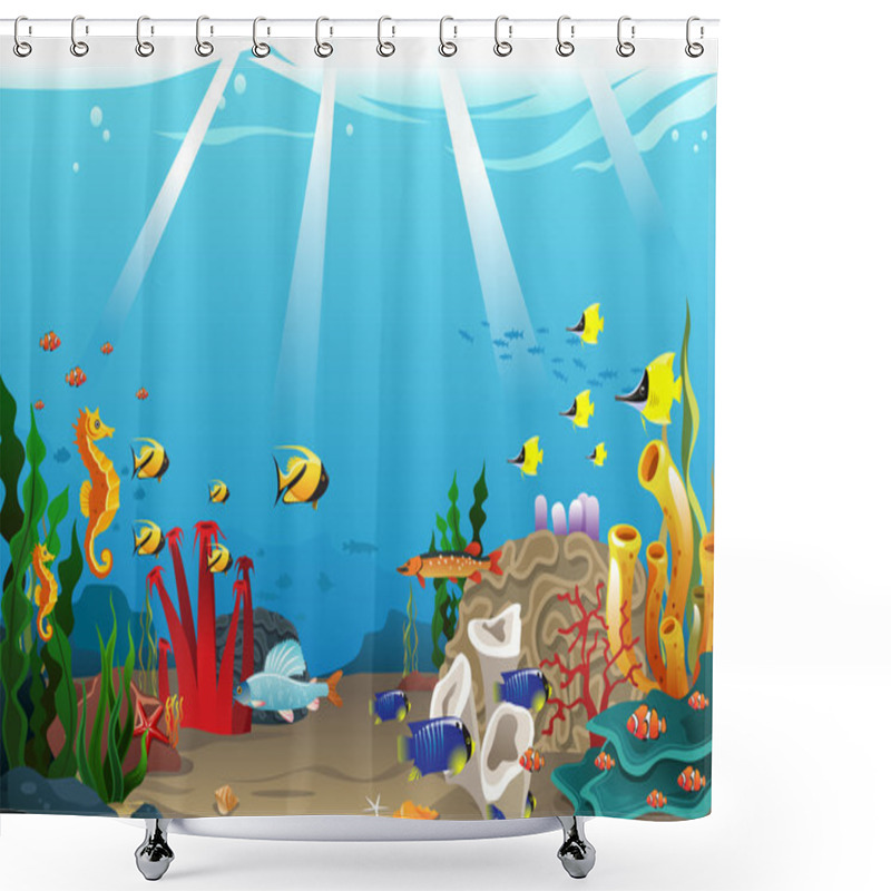 Personality  Marine Life Shower Curtains