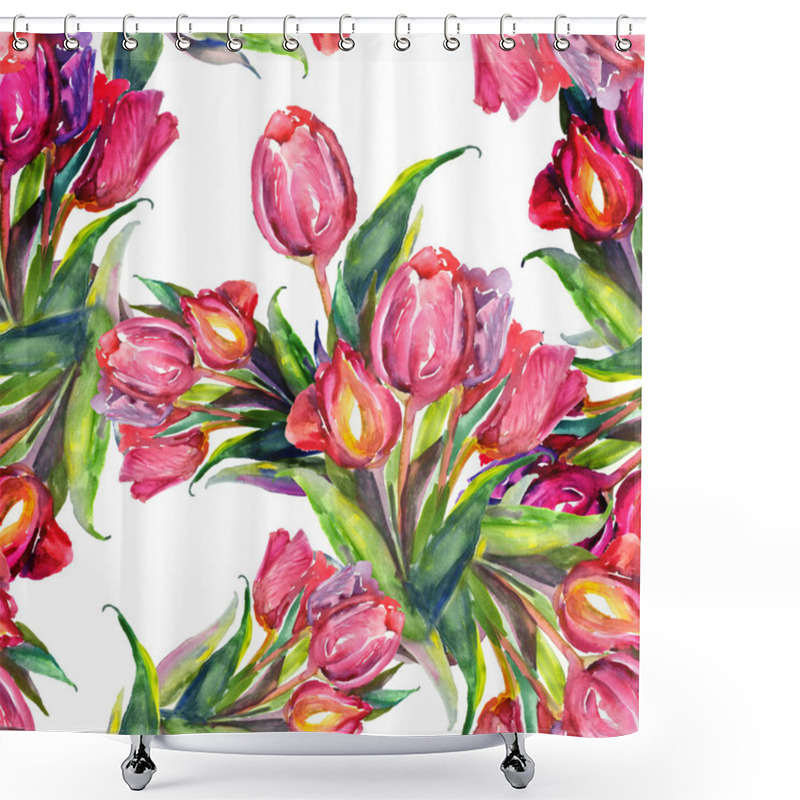 Personality  Flower Texture Shower Curtains