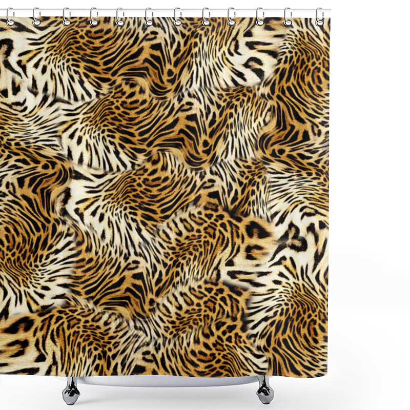 Personality  Animal Leopard Skin Background Shower Curtains