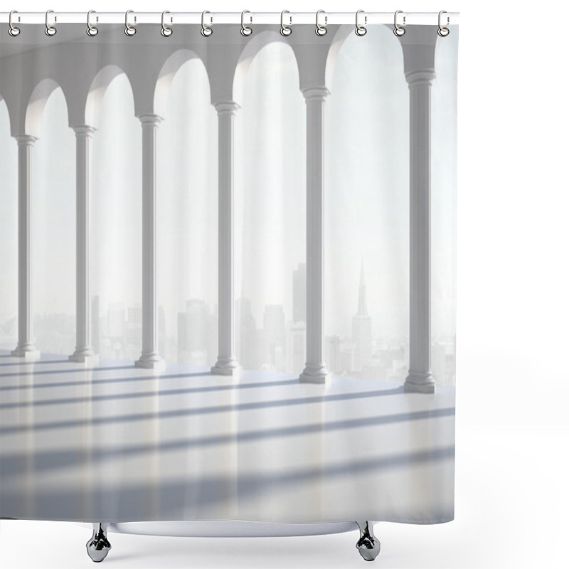 Personality  Hall With Column Shower Curtains