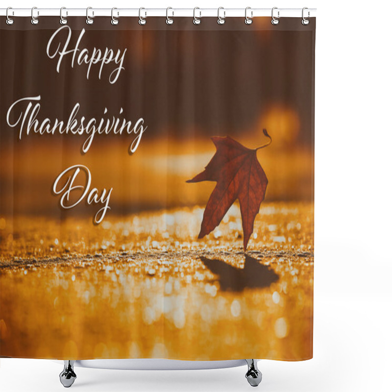 Personality  Happy Thanksgiving Day Shower Curtains