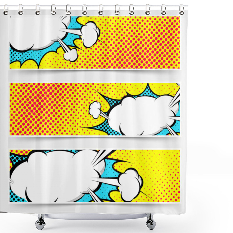 Personality  Yellow    Explosion Bubble Set Shower Curtains