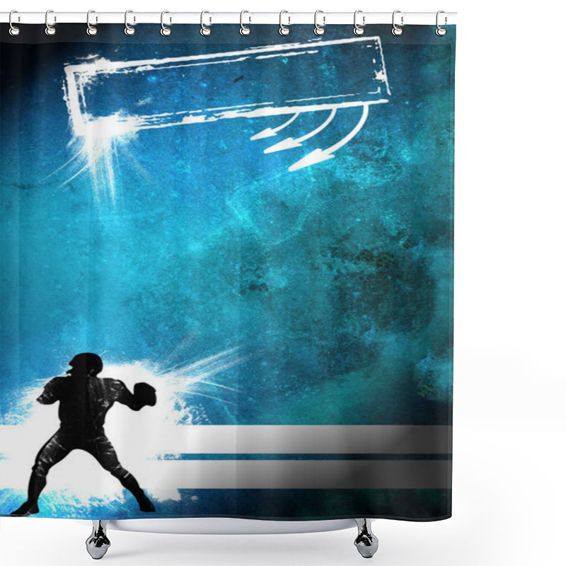 Personality  American Football Shower Curtains