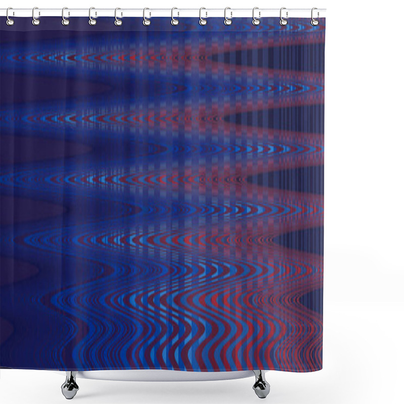 Personality  Colorful Abstract Background Texture. Glitches, Distortion On The Screen Broadcast Digital TV Shower Curtains