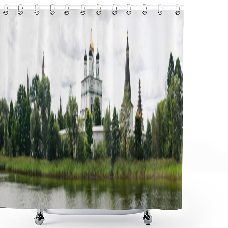 Personality  Ancient Monastery In Russia Shower Curtains