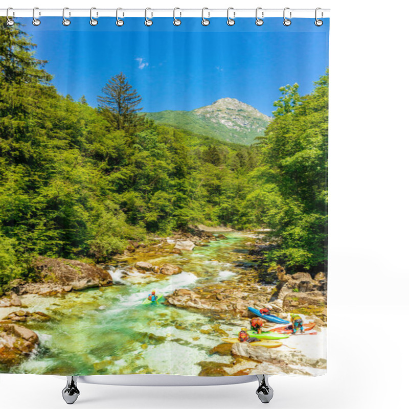 Personality  Welcome To The Beautiful Soa Valley In The Near Of The Julian Alps - Slovenia Shower Curtains