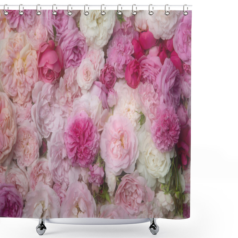 Personality  Pink Roses. Shower Curtains